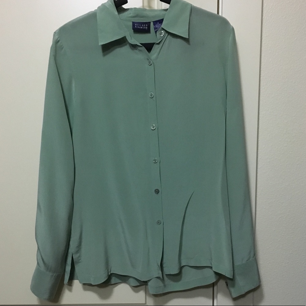 Silk blouse.
